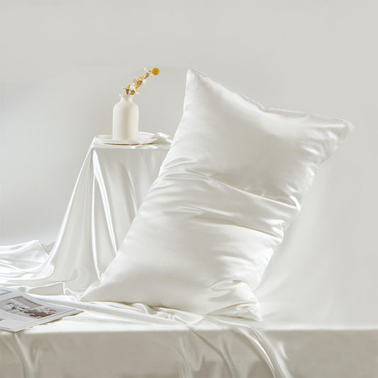 BCHICU White Color 100% Silk Both Sides Pillowcase 19mm