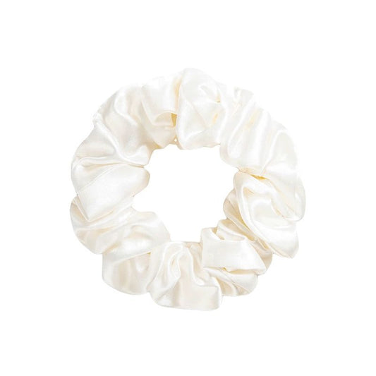 BCHICU White Hand-sewn 16mm Silk Hairband 3.5cm Side Width 100% Mulberry Silk