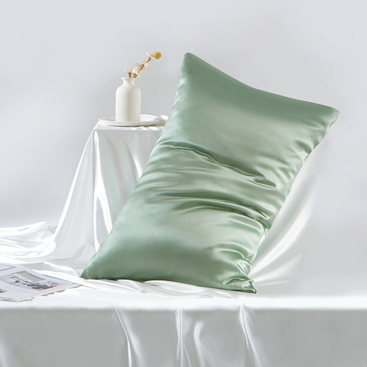 BCHICU Light Green Color 100% Silk Both Sides Pillowcase 19mm