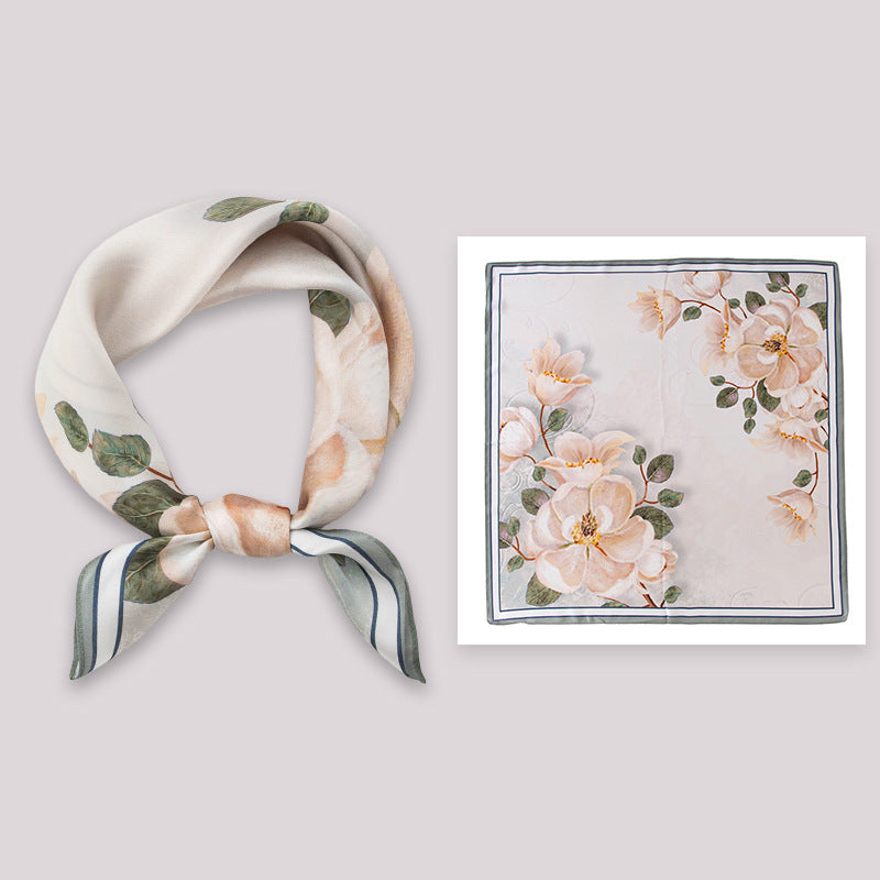 BCHICU 100% Premium Valentine's Day Silk Scarf Small Square Silk 53cm*53cm Neckerchiefs&Bandana