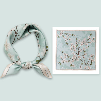 BCHICU 100% Premium Valentine's Day Silk Scarf Small Square Silk 53cm*53cm Neckerchiefs&Bandana