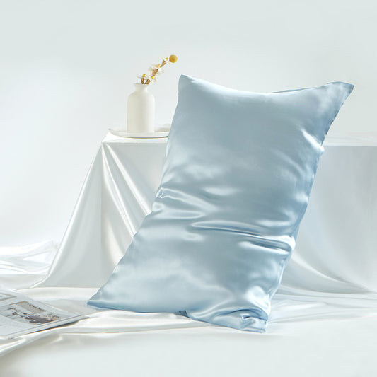 BCHICU Sky Blue Color 100% Silk Both Sides Pillowcase 19mm