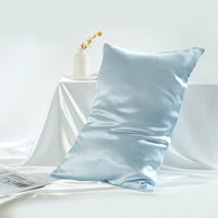 BCHICU Sky Blue Color 100% Silk Both Sides Pillowcase 19mm